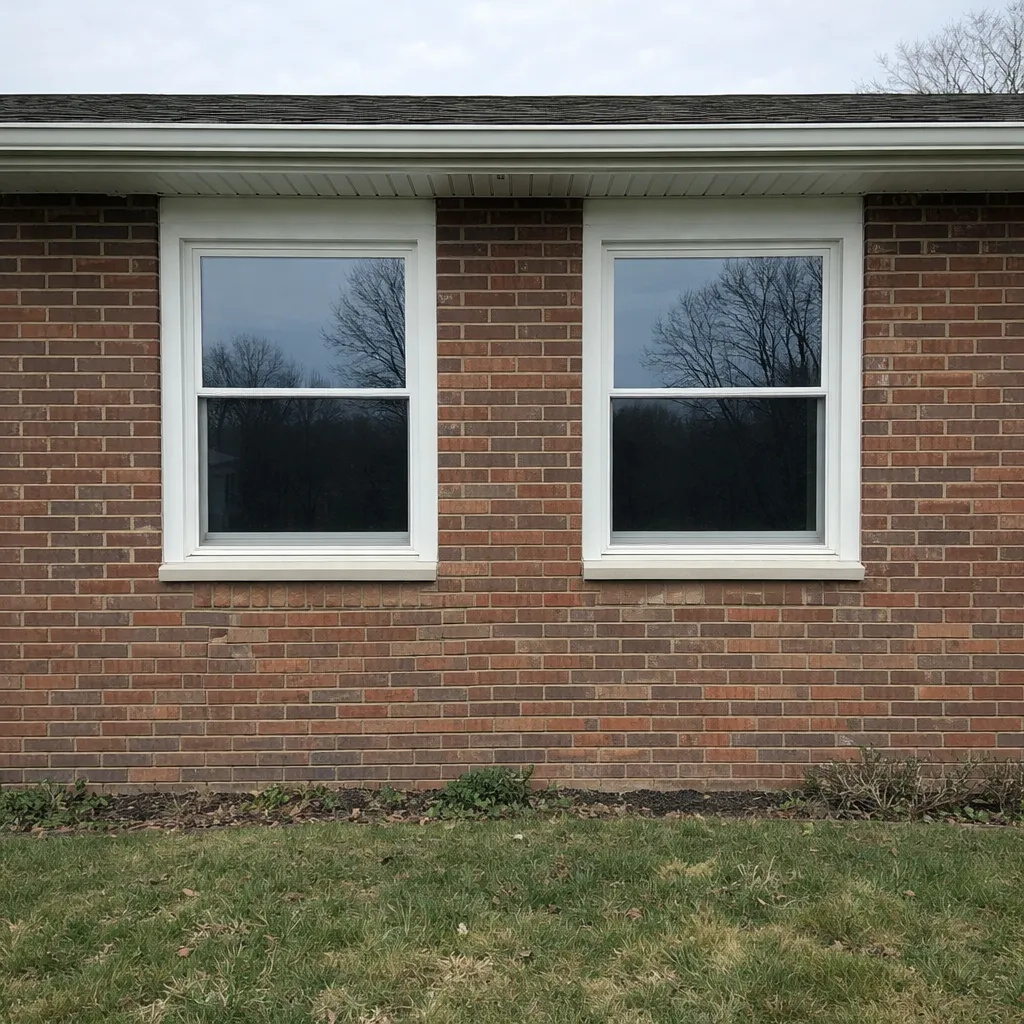 Vinyl siding and exterior windows after soft wash in Toledo OH